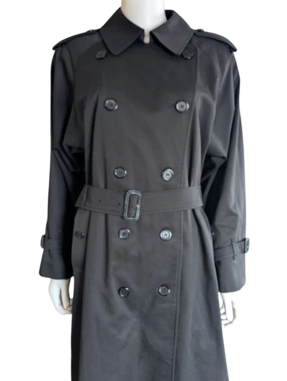 Burberry Classic Check Lined Jacket in Black & Beige, Black and Red Lining - Picture 7 of 15